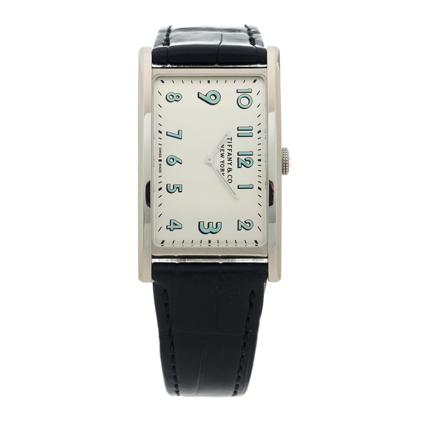 Stainless Steel Alligator 25mm East West Quartz Watch