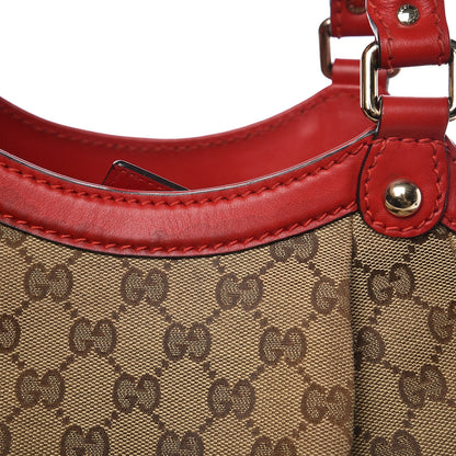 Gucci Monogram Medium Sukey Tote Red 10 of 15