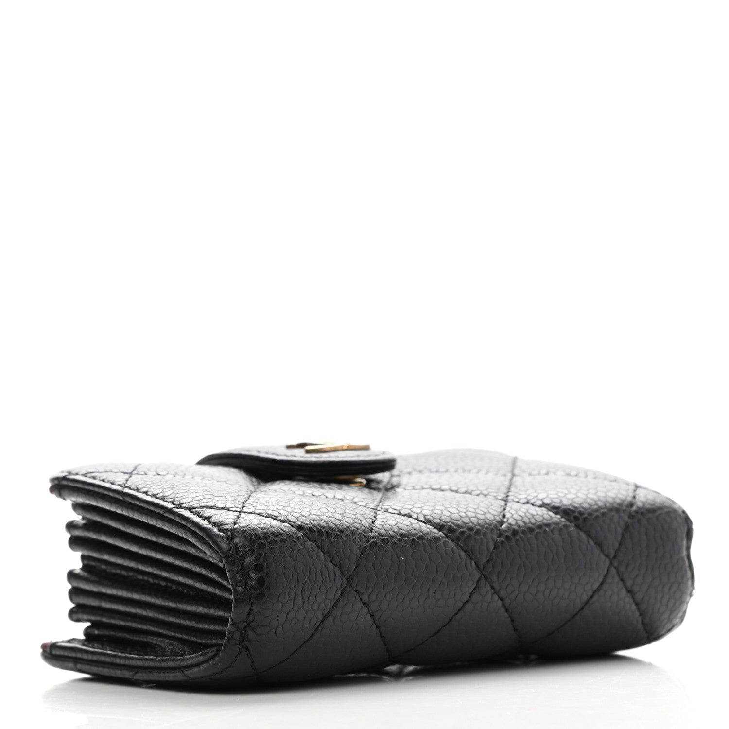 Chanel Caviar Quilted Gusseted Card Holder Black 4 of 8