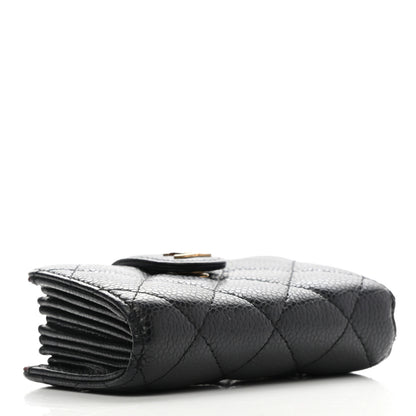 Chanel Caviar Quilted Gusseted Card Holder Black 4 of 8