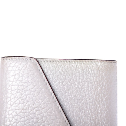 Christian Dior Bullcalf Diorissimo Medium Envelope Wallet Silver 9 of 10