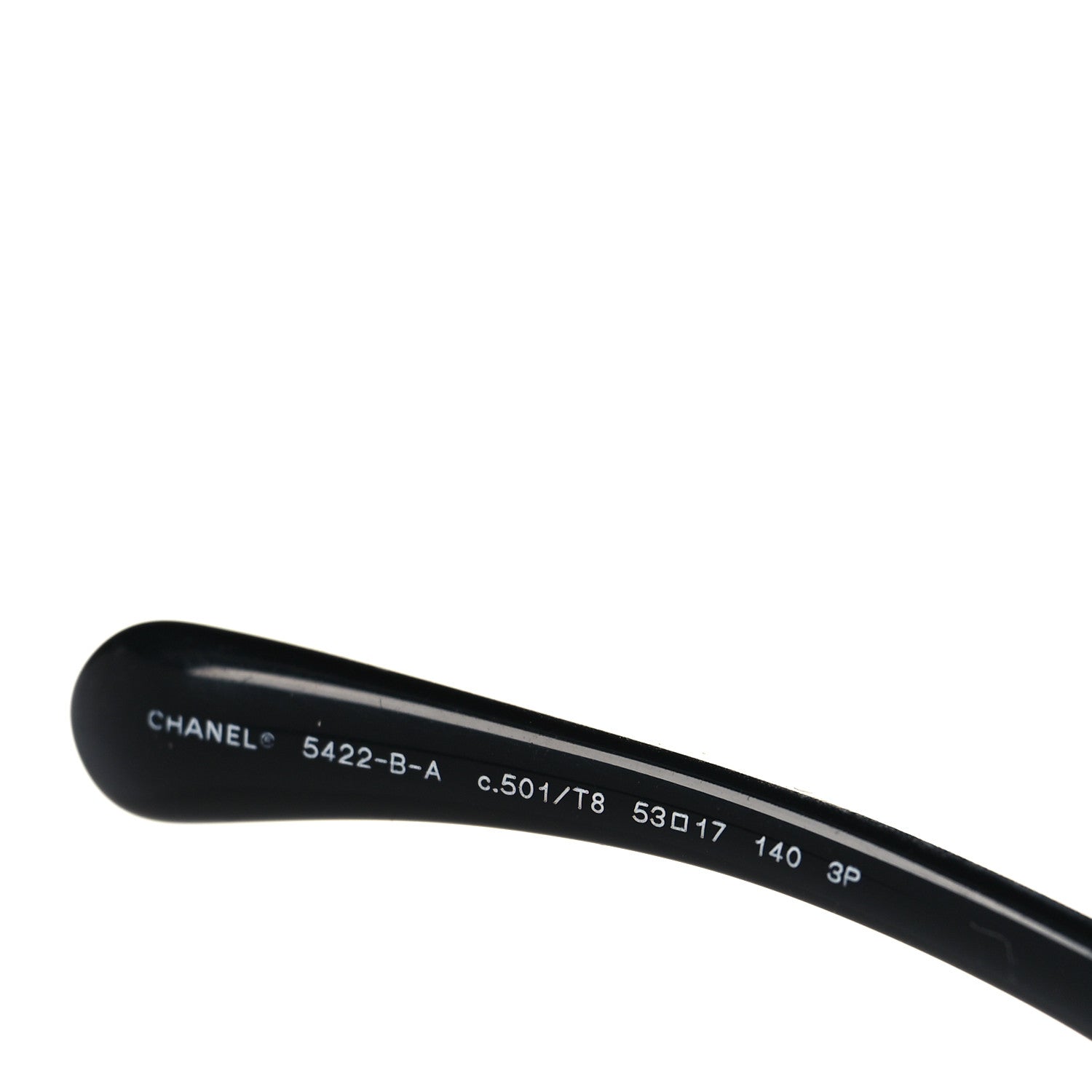 Chanel Acetate Strass Polarized Square Sunglasses 5422-B-A Black 6 of 8