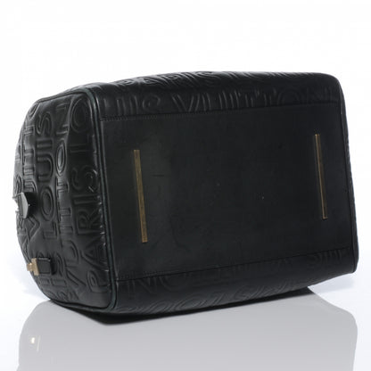 Louis Vuitton Calfskin Embossed Speedy Cube 30 Black 4 of 7
