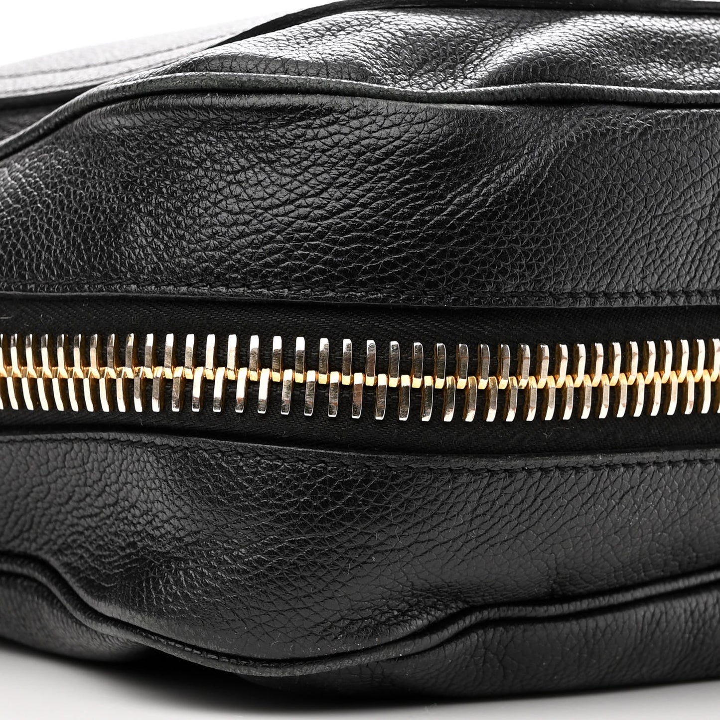 Grained Calfskin Medium Jennifer Crossbody Bag Black
