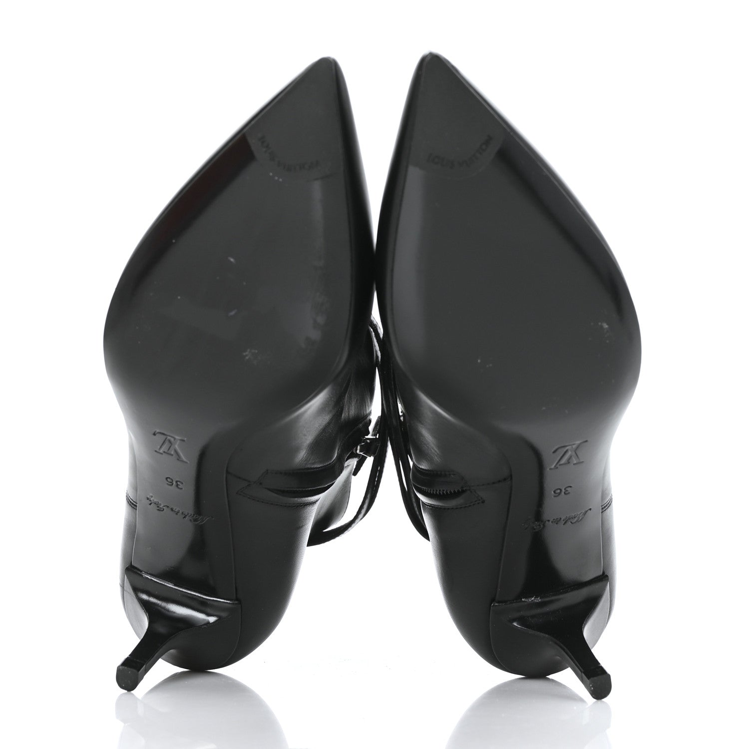 Louis Vuitton Calfskin Call Back Ankle Boots 36 Black 5 of 7