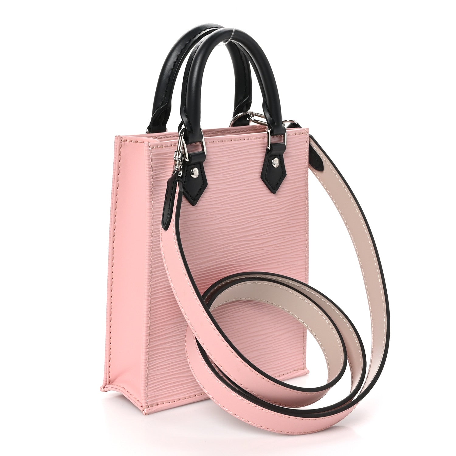 Louis Vuitton Epi Petit Sac Plat Rose Ballerine 3 of 9