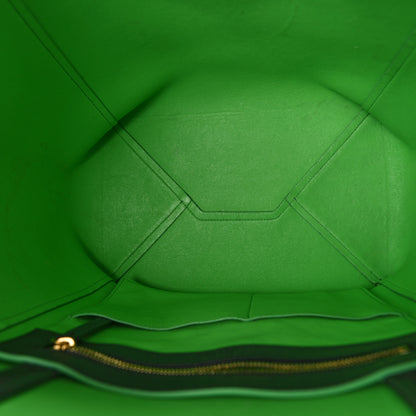 Celine Smooth Calfskin Small Tassel Cabas Phantom Gray Green 5 of 8