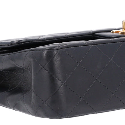 Chanel Lambskin Quilted Medium Double Flap Black 11 of 12