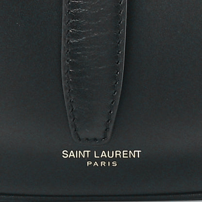 Saint Laurent Shiny Calfskin Le Fermoir Hobo Black 9 of 12