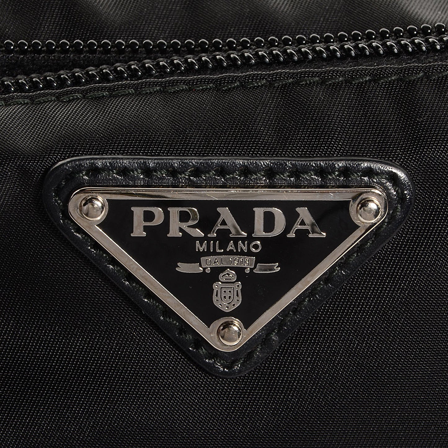 Nylon Vela Flat Messenger Bag Black