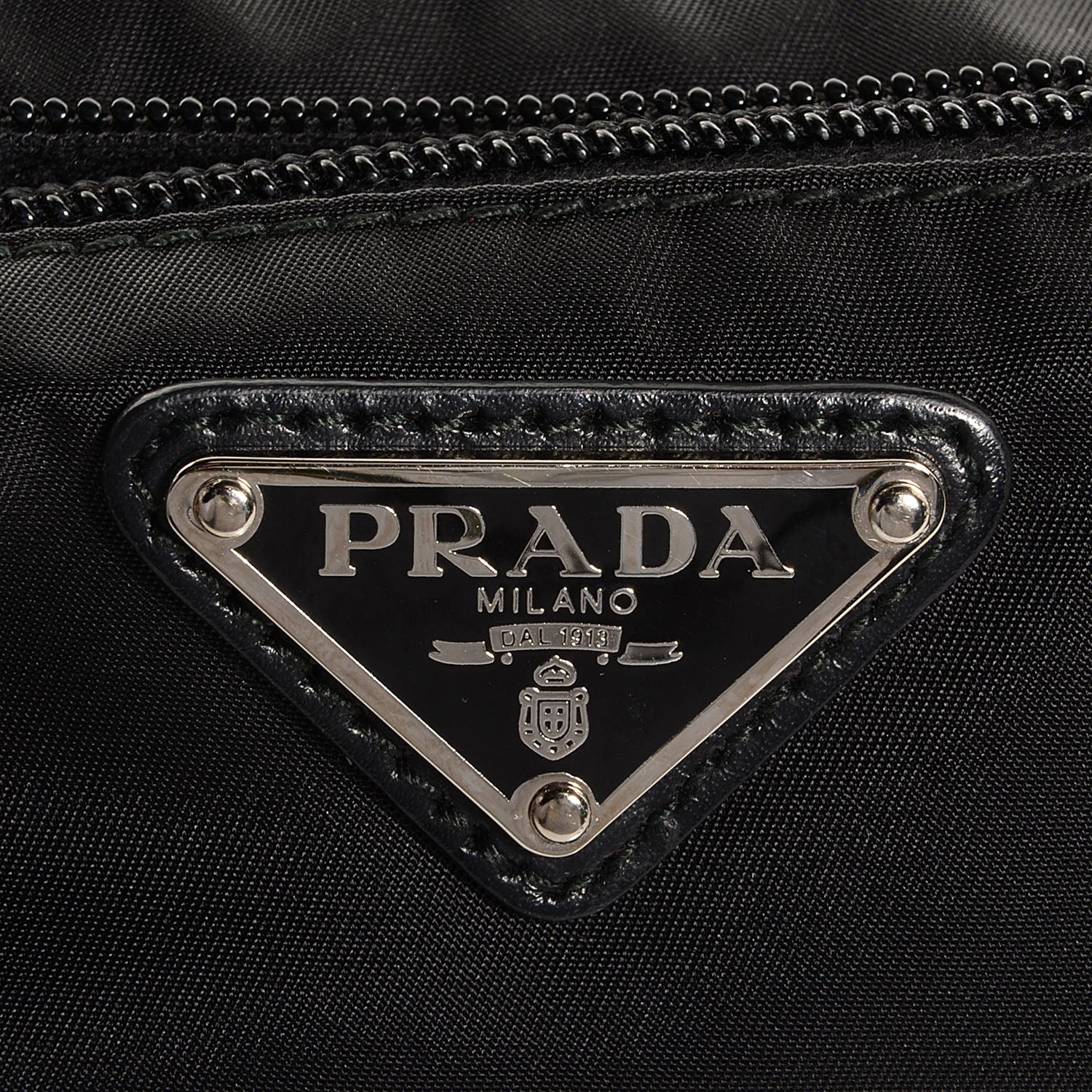 Prada Nylon Vela Flat Messenger Bag Black 6 of 9