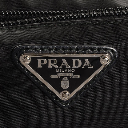 Prada Nylon Vela Flat Messenger Bag Black 6 of 9