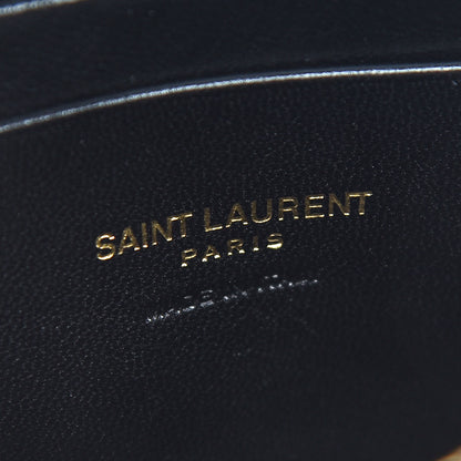 Saint Laurent Grain De Poudre Matelasse Monogram Mini Lou Camera Bag Black 6 of 11