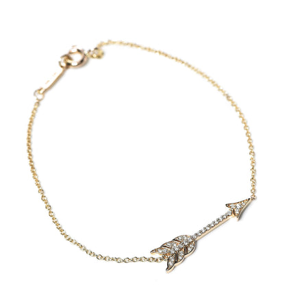 Tiffany 18K Rose Gold Diamond Arrow Bracelet 1 of 6