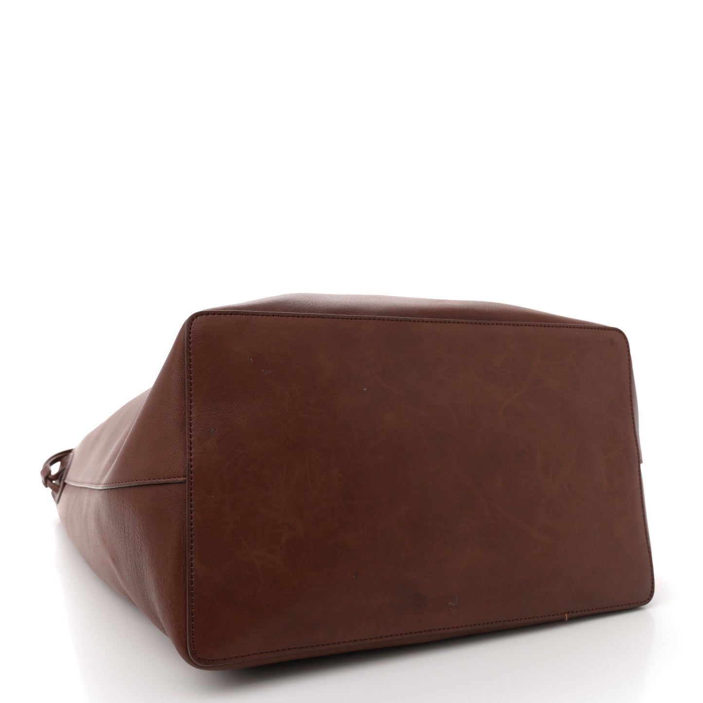 Saddle Calfskin Belvedere Bucket Bag New Burgundy