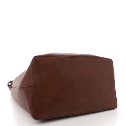 The Row Saddle Calfskin Belvedere Bucket Bag New Burgundy 4 of 11