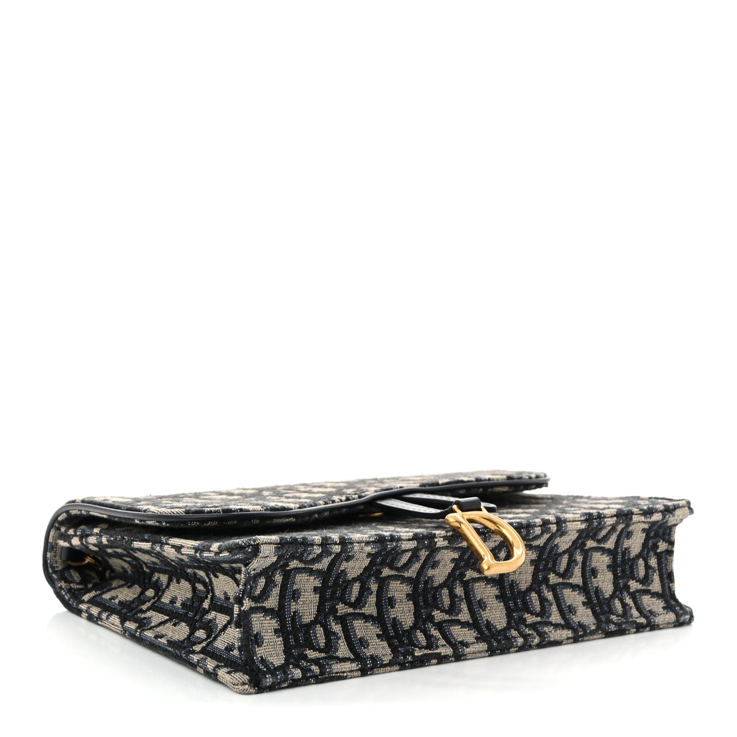 Oblique Saddle Chain Pouch Blue