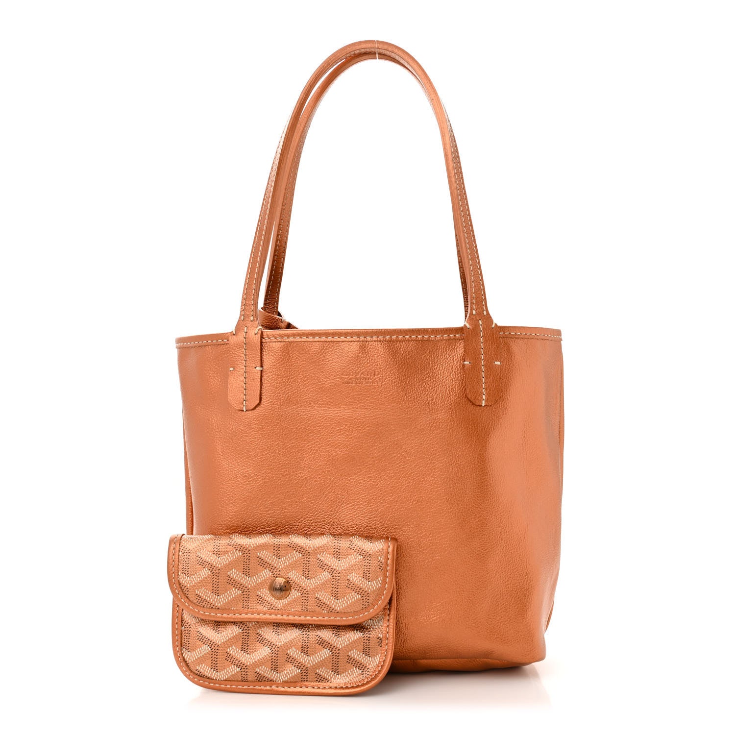Goyard Goyardine Precious Metals Reversible Mini Anjou Rose Gold 3 of 17