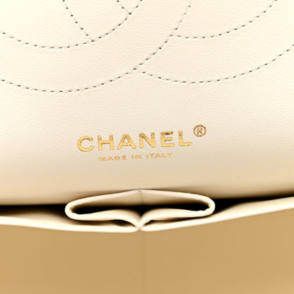 Chanel Caviar Quilted Jumbo Double Flap White 6 of 10