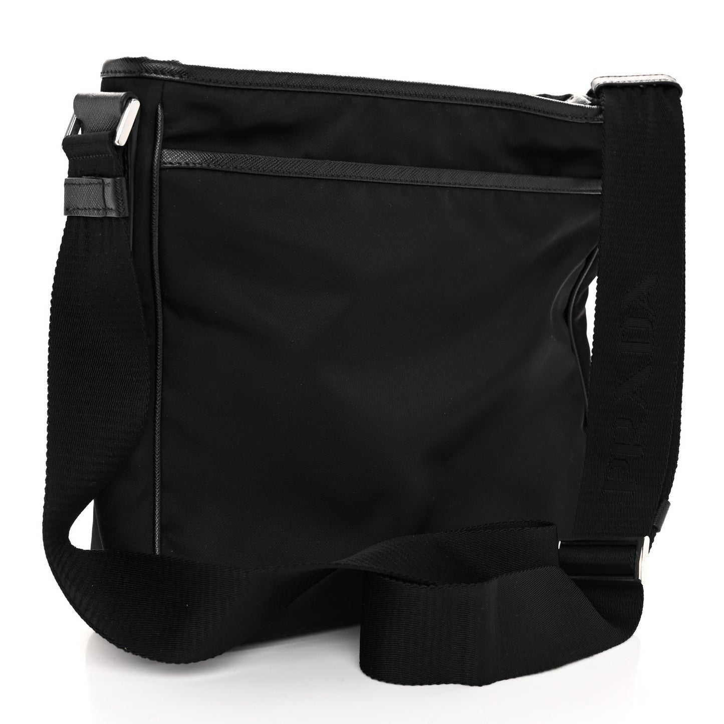 Tessuto Nylon Messenger Bag Black