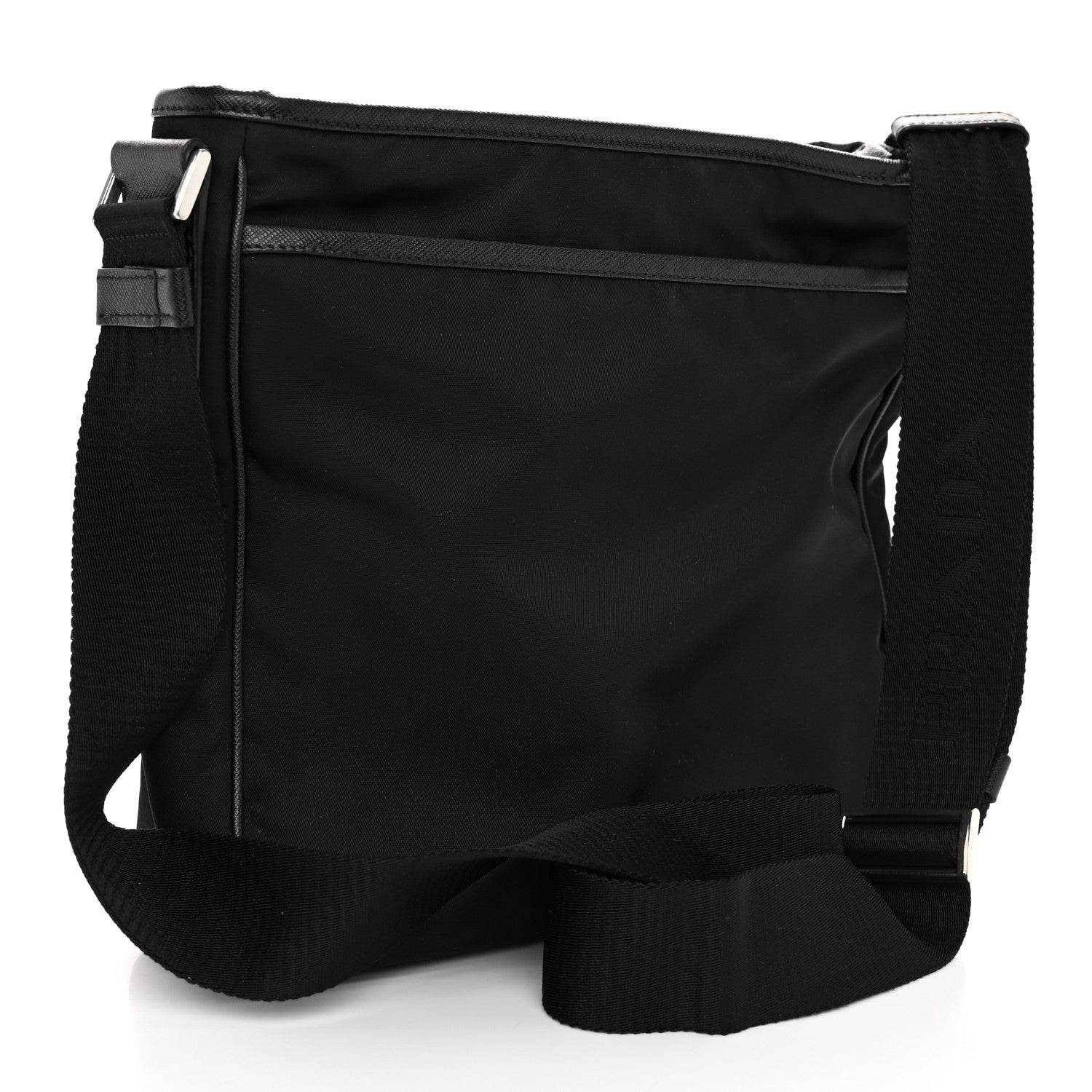 Prada Tessuto Nylon Messenger Bag Black 3 of 10