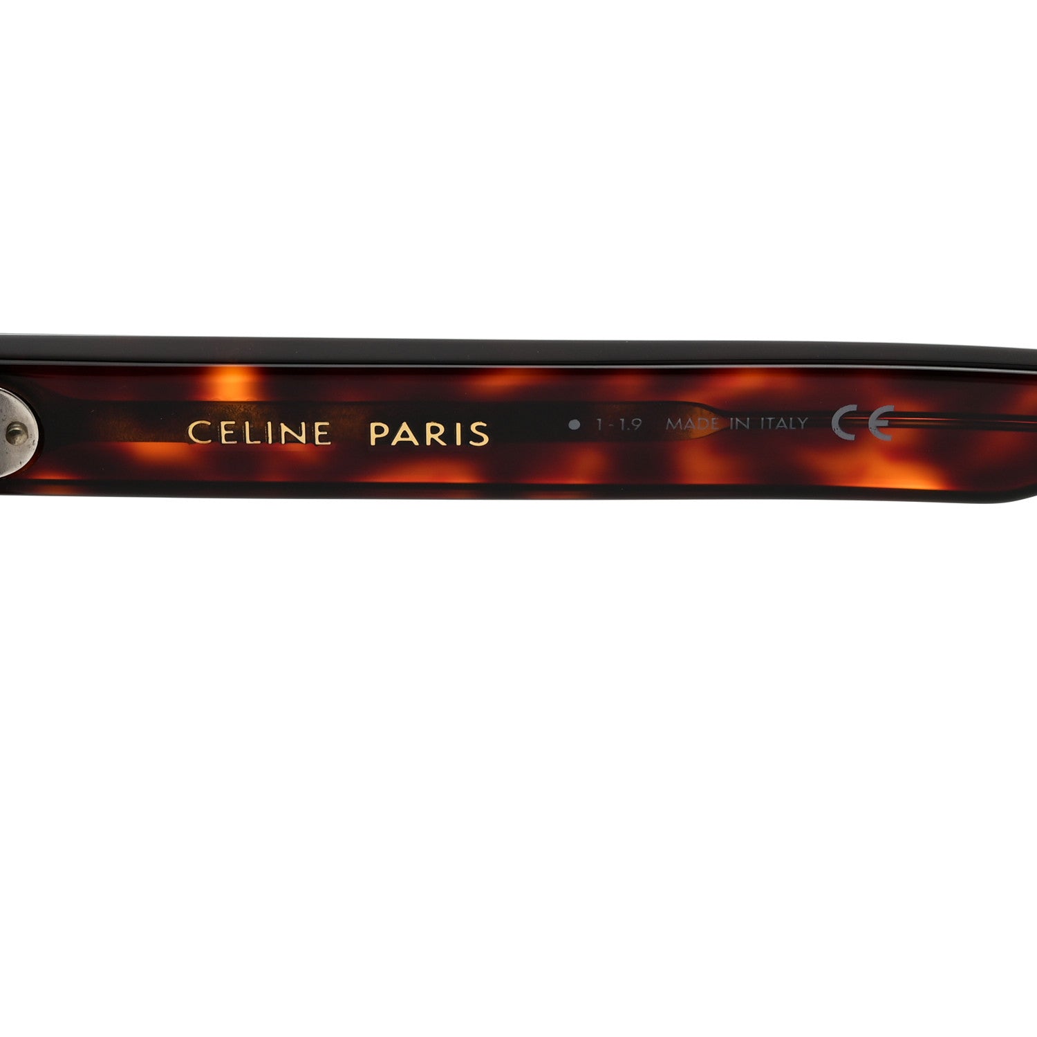Celine Acetate Polarized Square Sunglasses CL40090I Red Havana 6 of 7