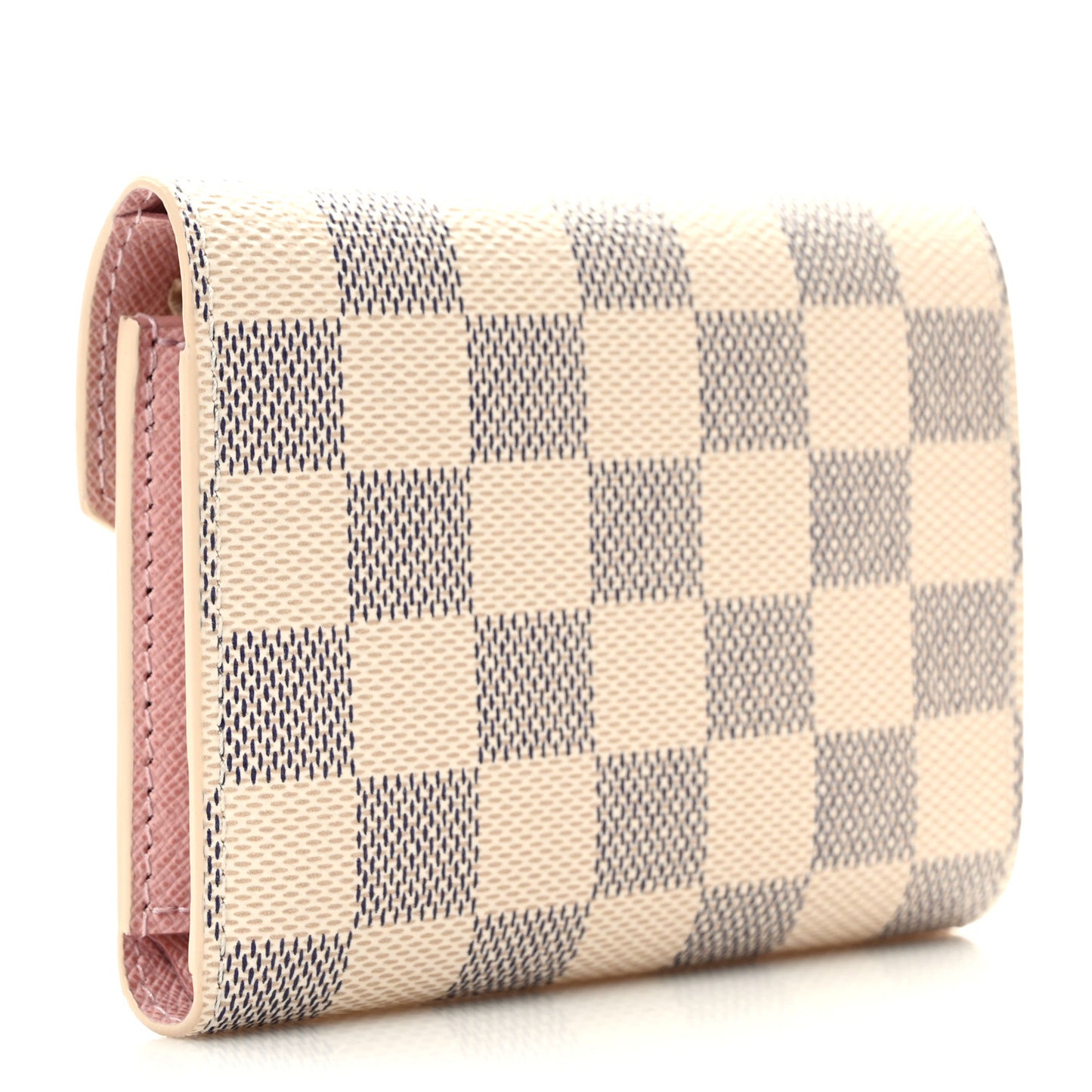 Damier Azur Victorine Wallet Rose Ballerine