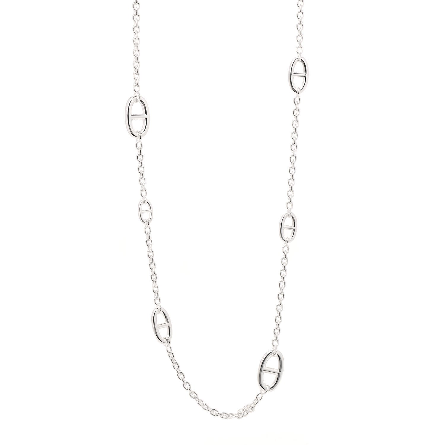 Hermes Sterling Silver Farandole Necklace 80 1 of 5