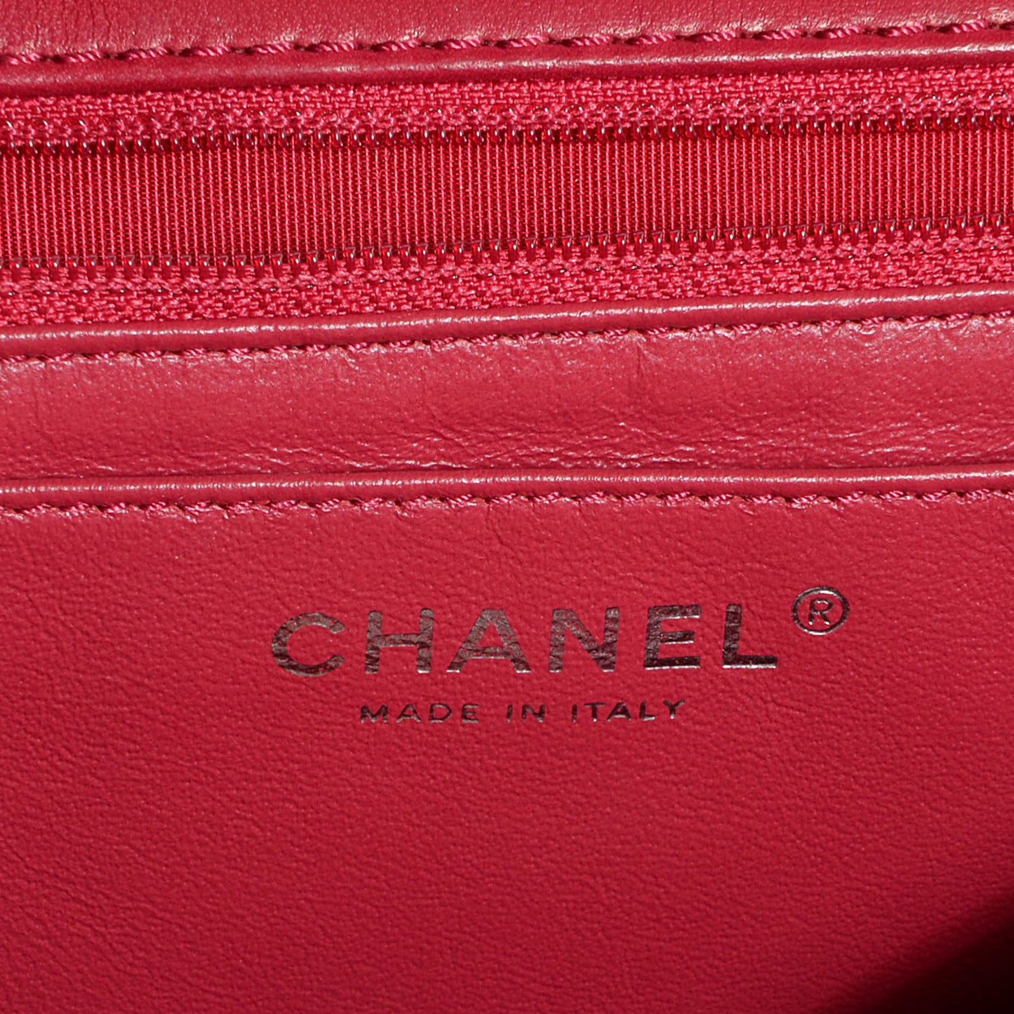 Lambskin Chevron Maxi Single Flap Dark Pink
