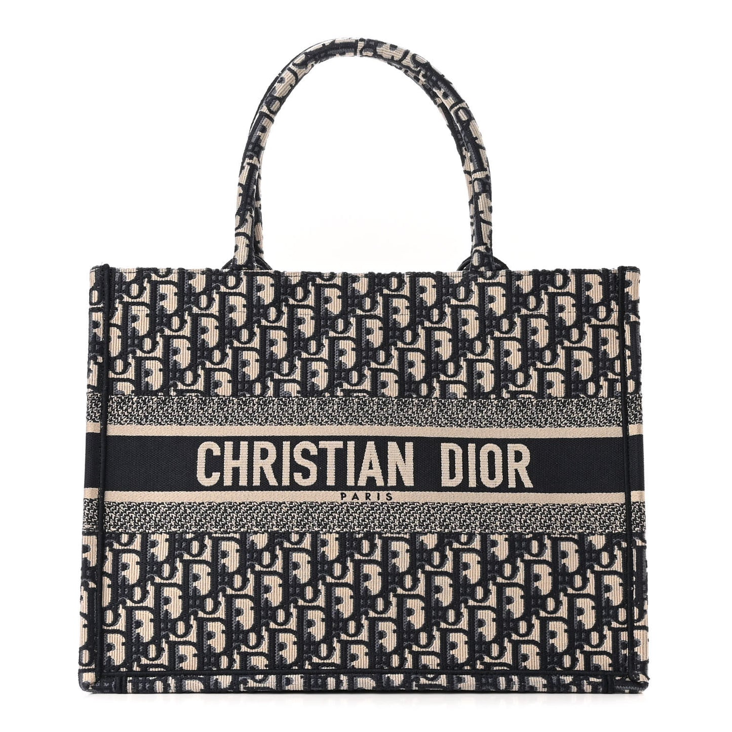 Oblique Medium Book Tote Blue Multicolor