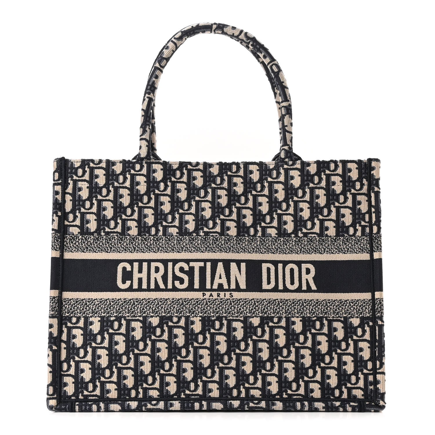 Christian Dior Oblique Medium Book Tote Blue Multicolor 1 of 10