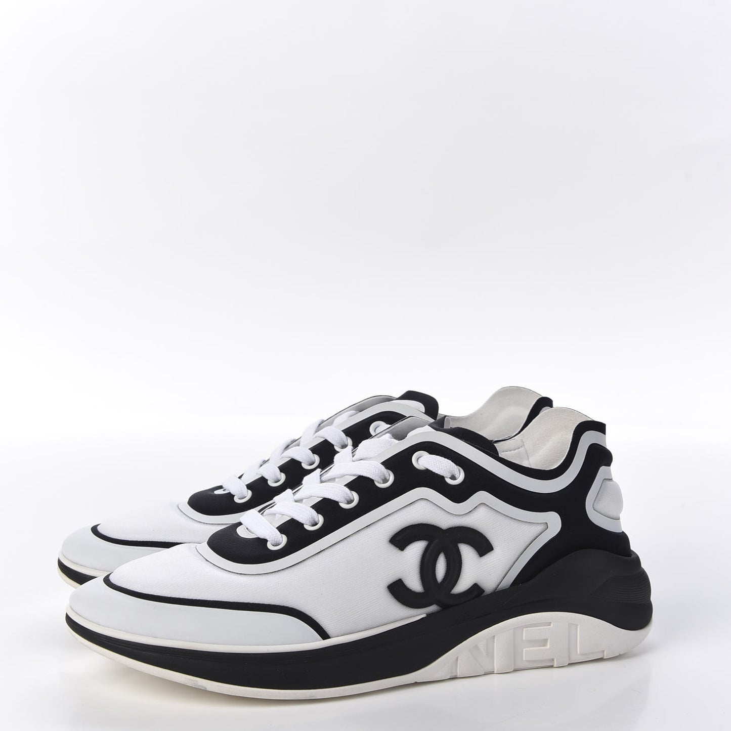 Lycra Womens CC Sneakers 40 White Black