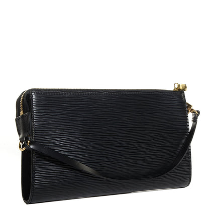Louis Vuitton Epi Pochette Accessories 24 Black 3 of 7