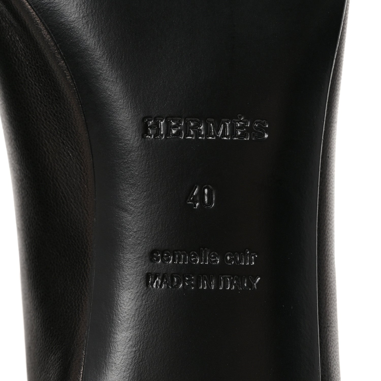 Hermes Nappa Lover 40 Pumps 40 Black 7 of 9