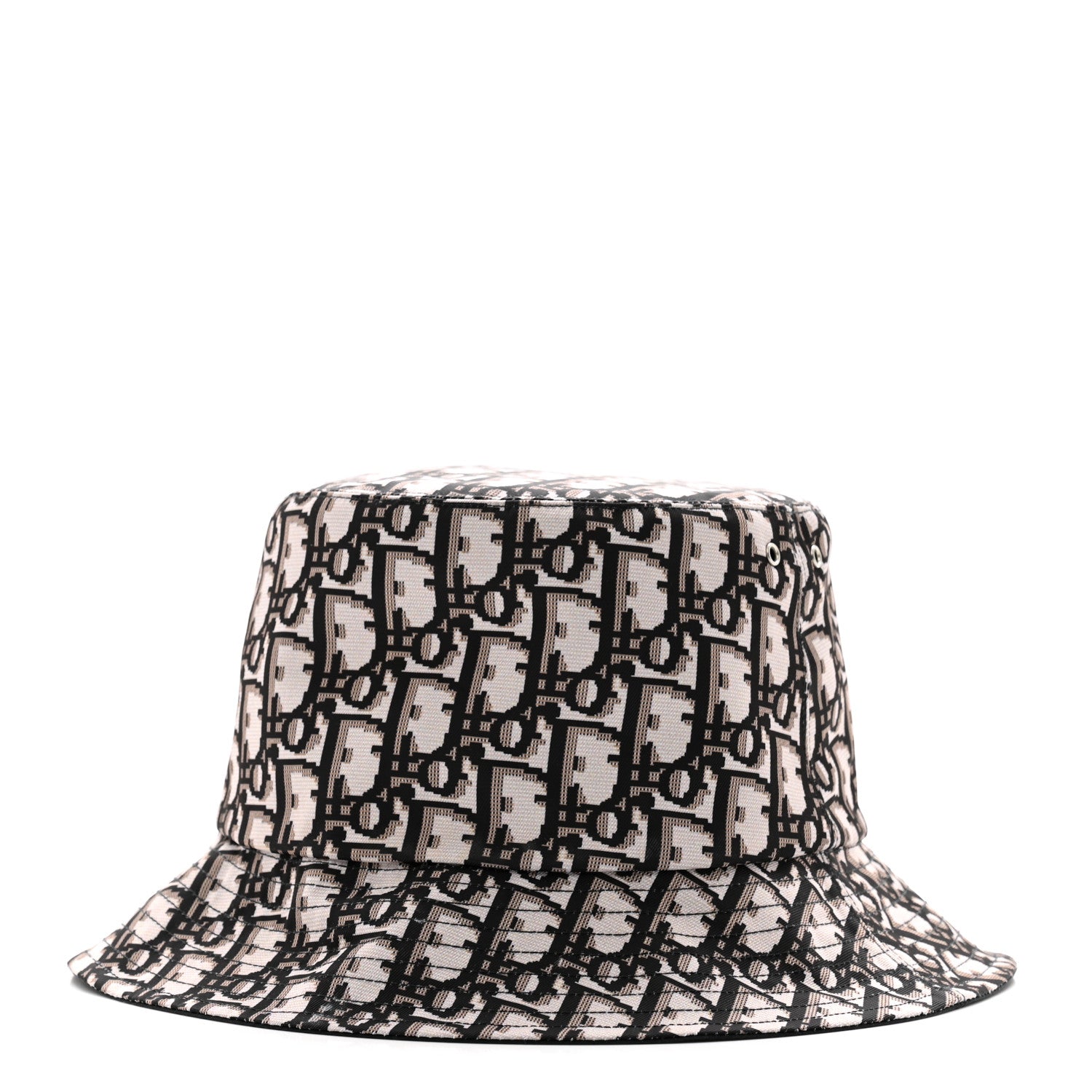 Christian Dior Oblique Reversible Teddy-D Brim Bucket Hat 57 Black 7 of 13