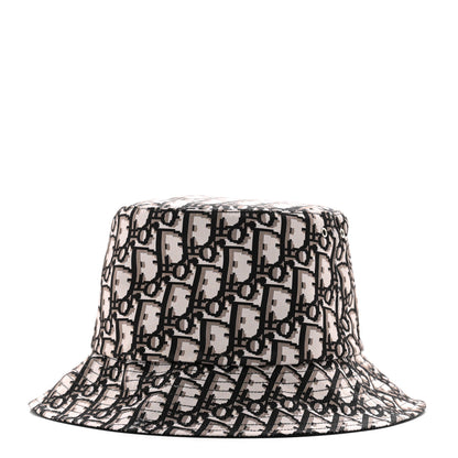 Christian Dior Oblique Reversible Teddy-D Brim Bucket Hat 57 Black 7 of 13