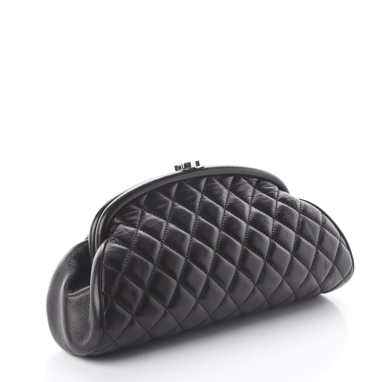 Lambskin Quilted Timeless Clutch Black