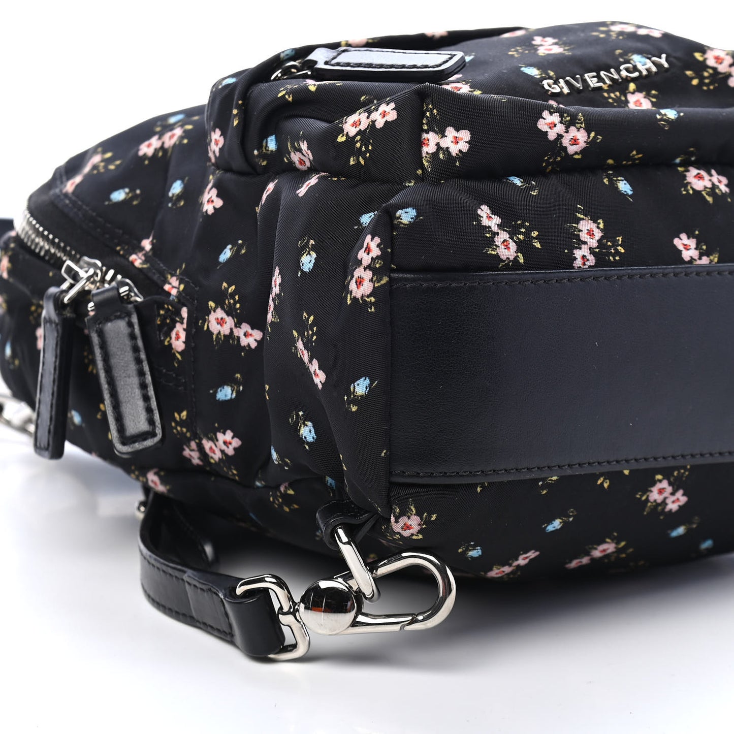 Tech Twill Nylon Hibiscus Print Nano Backpack Multicolor