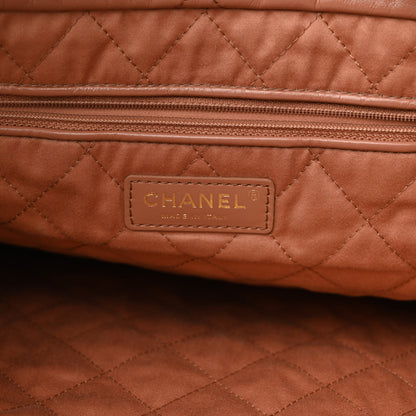Chanel Shiny Calfskin Quilted Chanel 22 Camel 7 of 11
