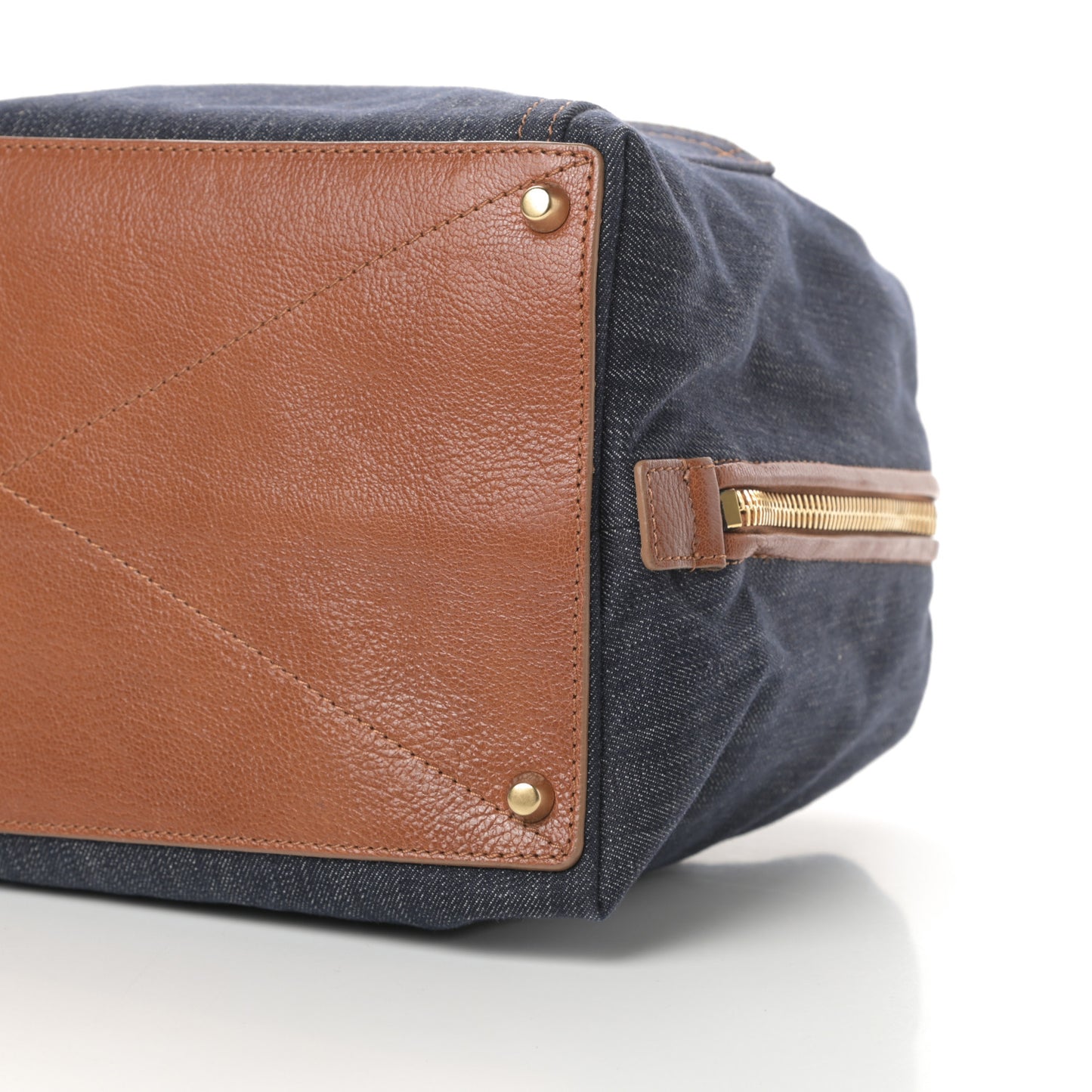 Denim Small Antonia Satchel Blue