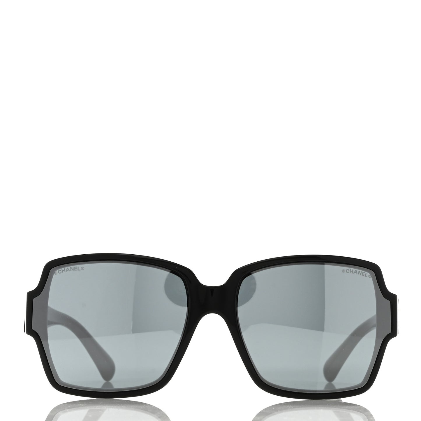 Acetate Square CC Sunglasses 5385 Black