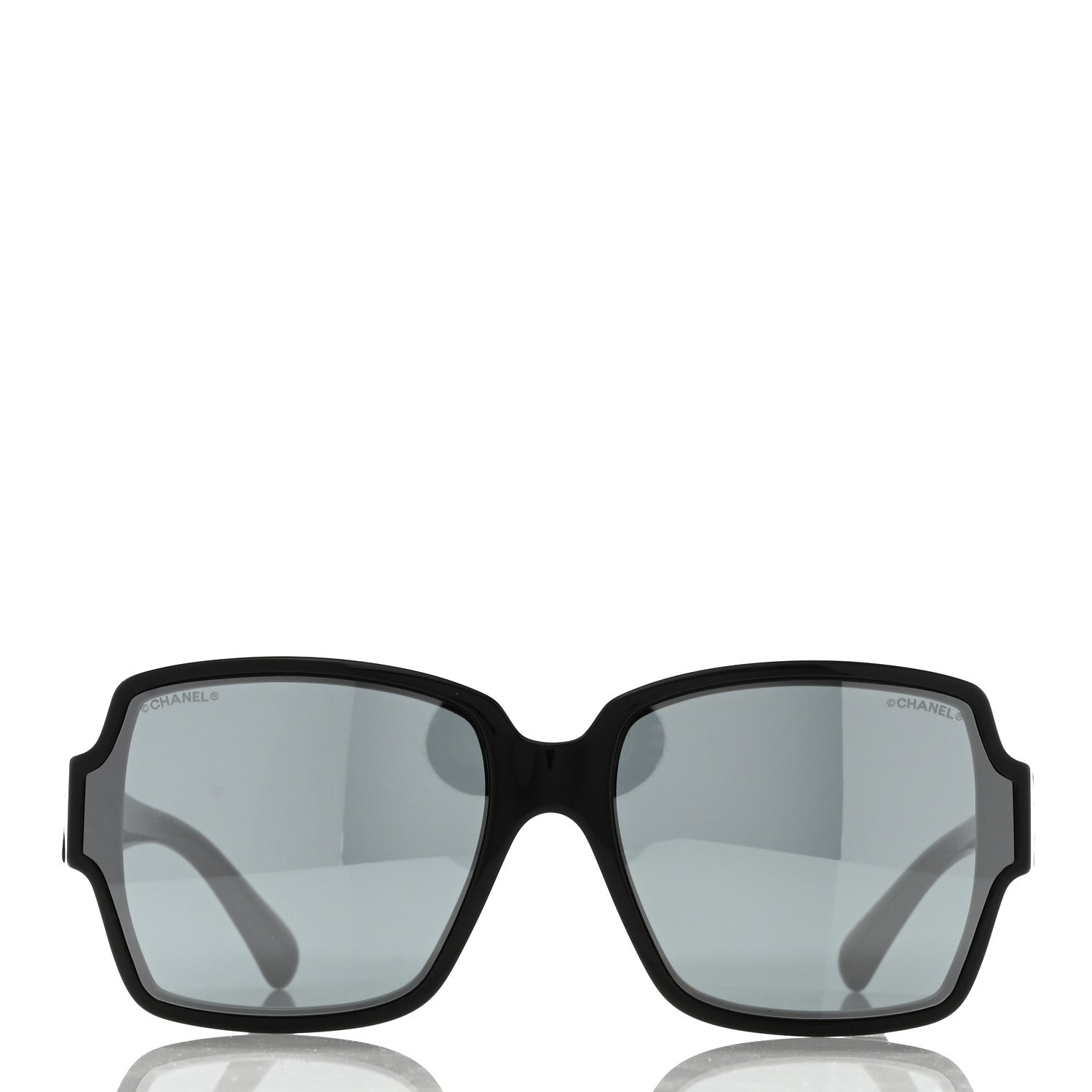 Chanel Acetate Square CC Sunglasses 5385 Black 2 of 8