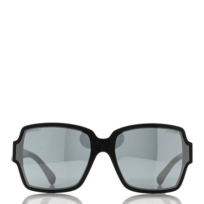 Chanel Acetate Square CC Sunglasses 5385 Black 2 of 8