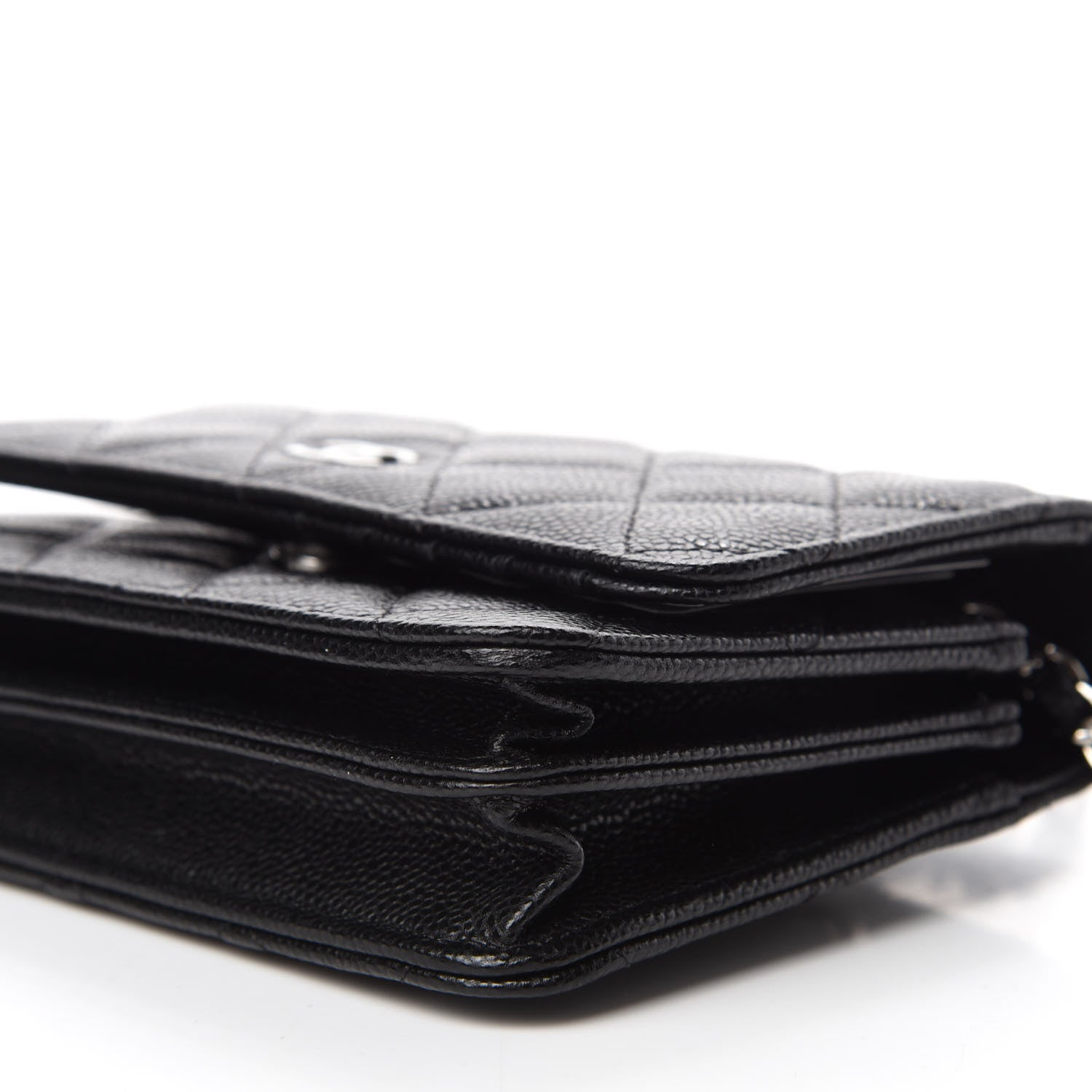 Chanel Caviar Quilted Mini Wallet On Chain WOC Black 7 of 10