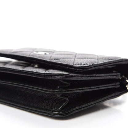 Chanel Caviar Quilted Mini Wallet On Chain WOC Black 7 of 10