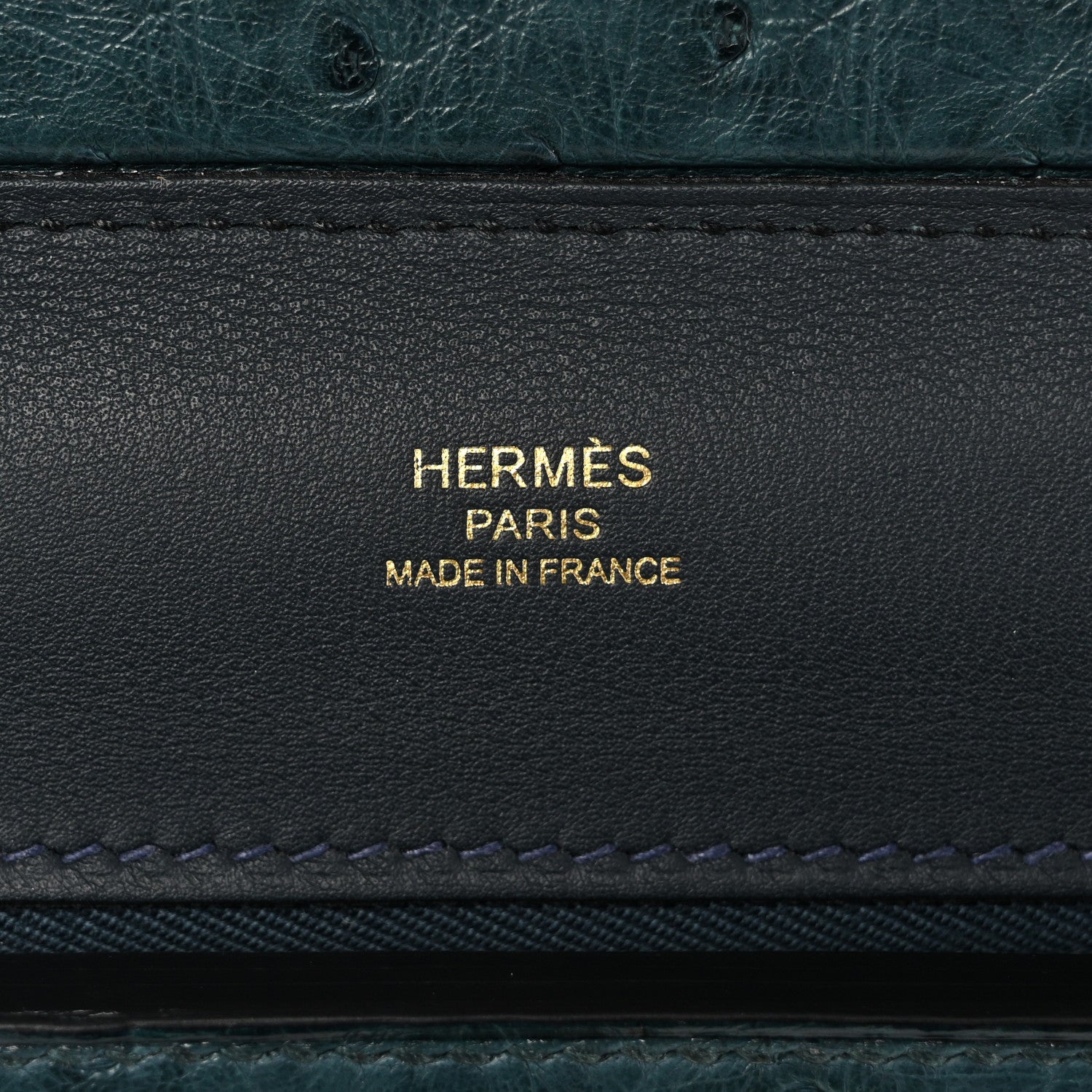 Hermes Evercolor Ostrich Touch 21 24/24 Vert Rousseau Vert Cypress 6 of 14