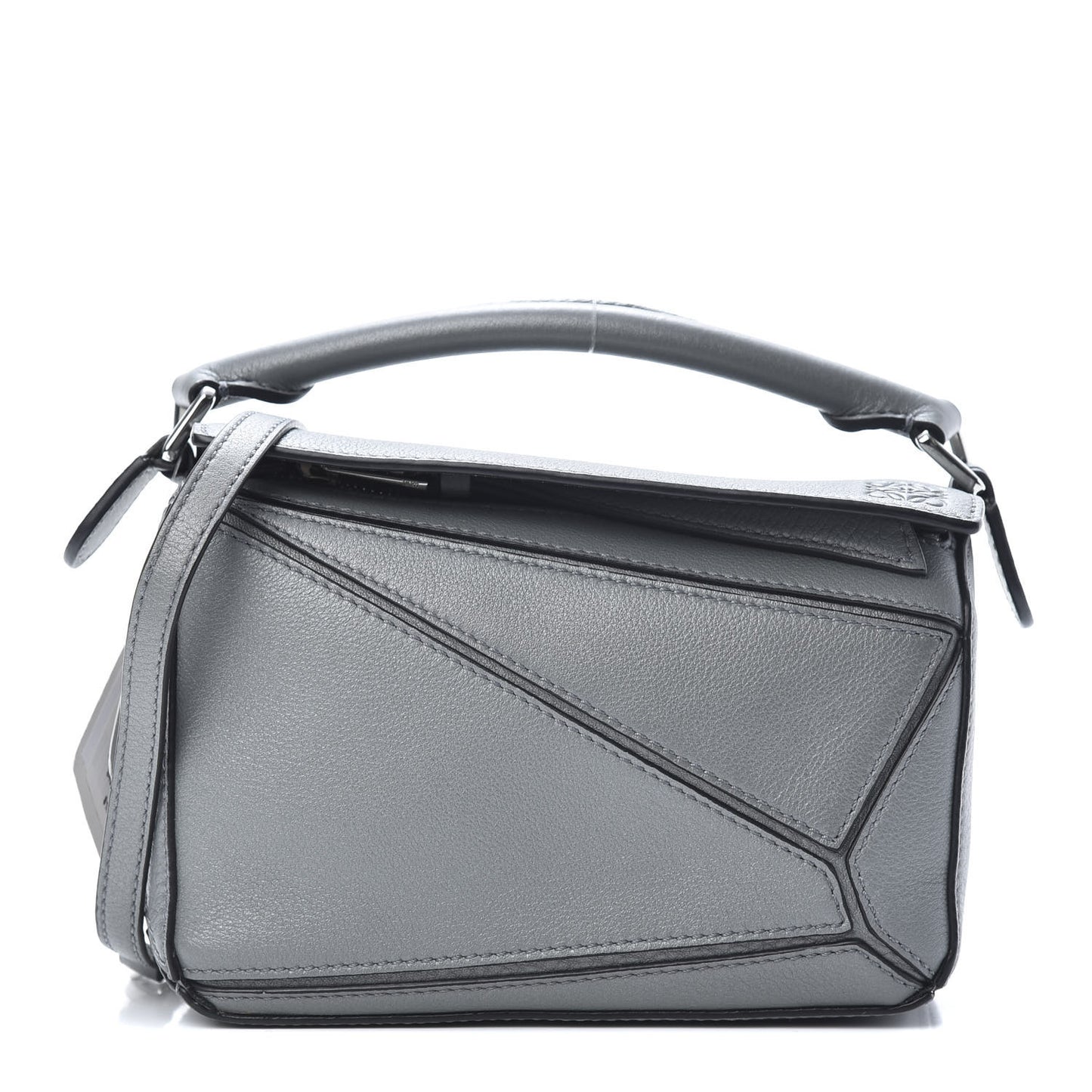 Calfskin Mini Puzzle Bag Gunmetal