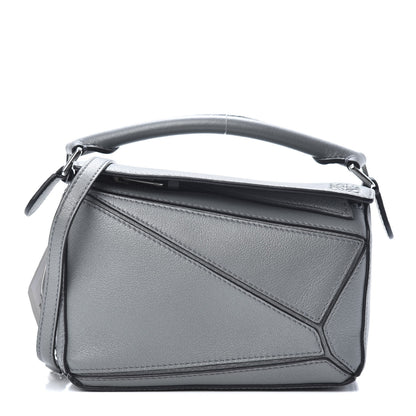 Loewe Calfskin Mini Puzzle Bag Gunmetal 1 of 10