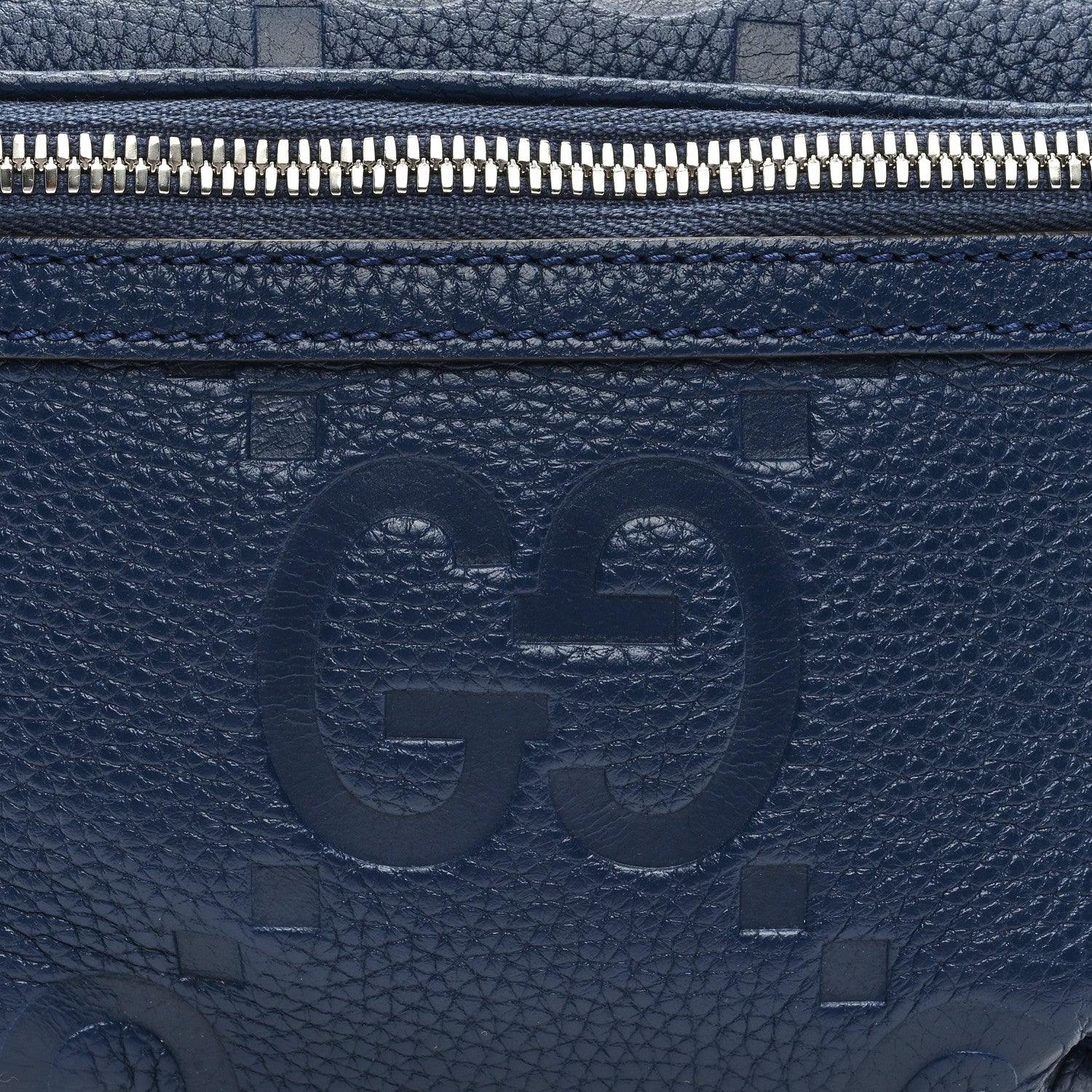 Gucci Piuma Calfskin Jumbo GG Embossed Small Belt Bag Royale 7 of 9
