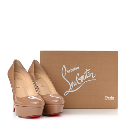 Christian Louboutin Patent Bianca 140 Pumps 37 Nude 9 of 9